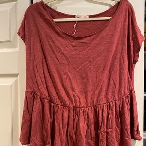 Simple red shirt
